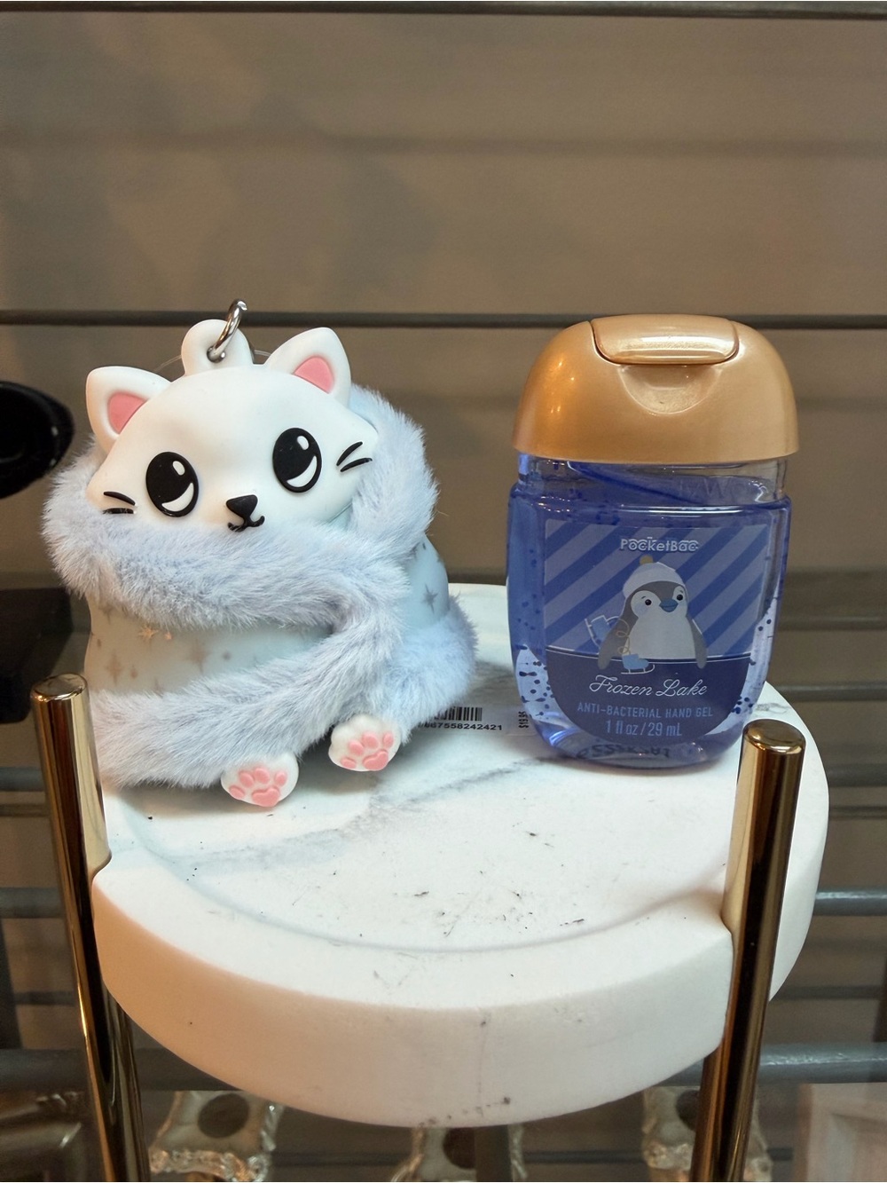 Bath & Body Works Christmas Fuzzy Cat PocketBac Holder & BAC NWT Holiday 2026